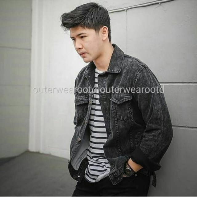 Jaket store denim wash