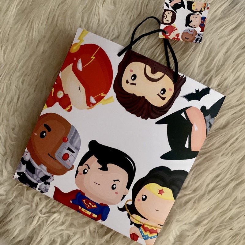 Jual avengers/batman/spiderman/paperbag ultah/hampers ulang tahun ...