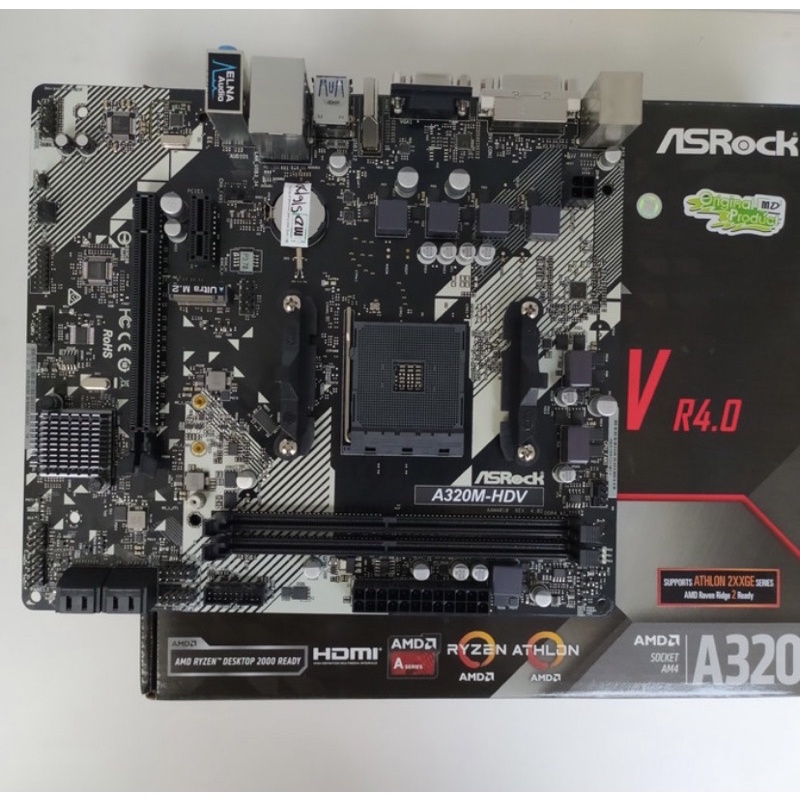 Jual Motherboard Asrock A320MHDV (second like new Original ) Garansi resmi Shopee Indonesia