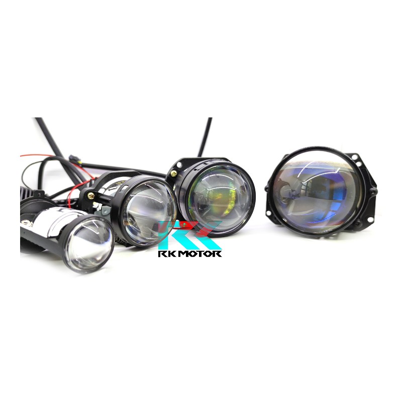 Jual Lampu Projector Bi Led 3 Inch Bi Beam Original 45 Watt Blue Lens ...