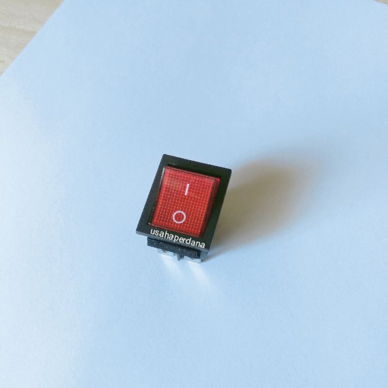 Jual Tombol Power Besar/Saklar Rocker Switch 4 Pin Kotak Lampu 4 Kaki ...