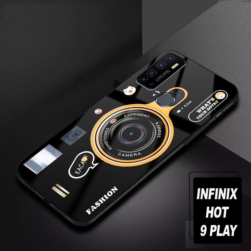 Jual SRC Case Hardcase Infinix Hot Play motif camera Glossy 2D