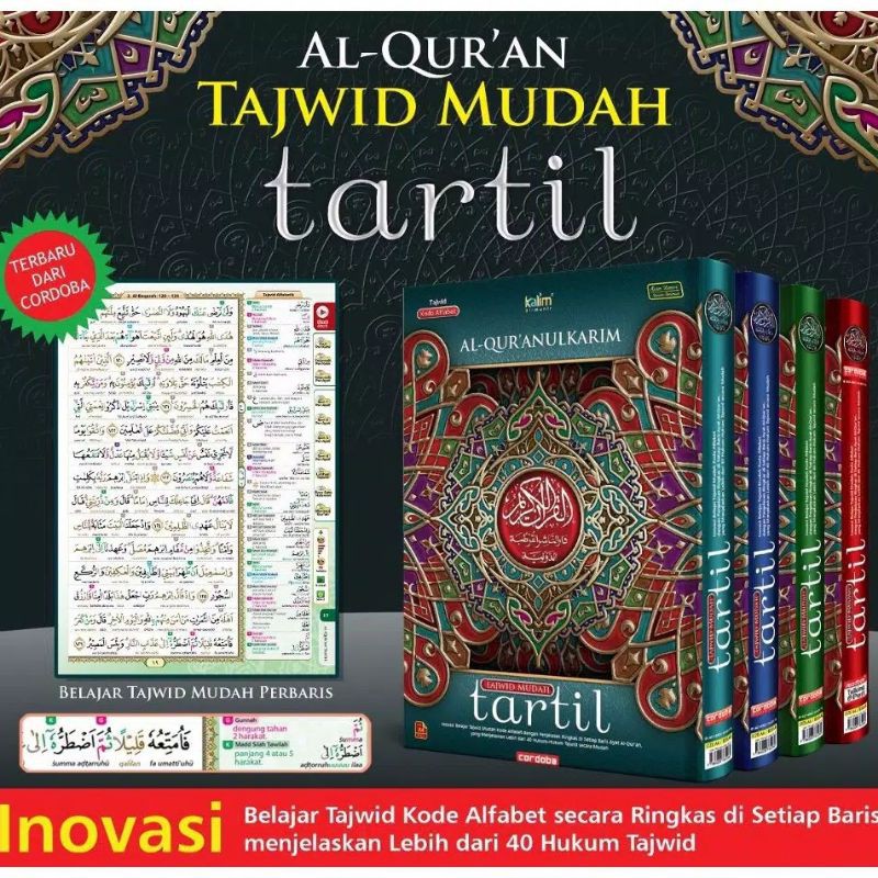 Jual Al-Quran Tajwid Mudah Tartil Ukuran A4 Besar Cordoba | Inovasi ...