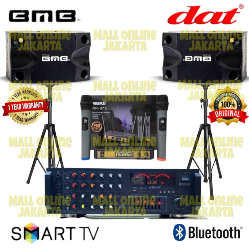 Jual paket sound system bluetooth bmb original paketan karaoke home