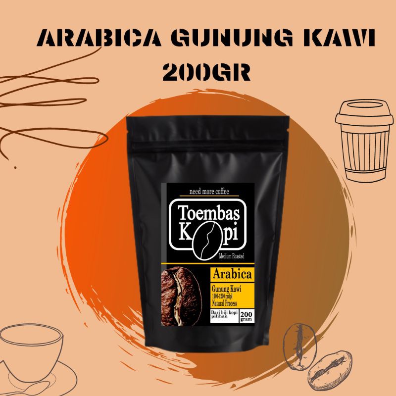 Jual tumbas kopi arabica gunung kawi malang 200gram Shopee Indonesia