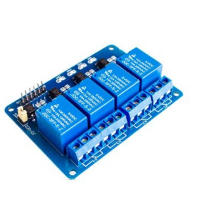 Jual Relay Module 4 Channel 5 Volt Dc Arduino Uni Nodemcu Raspberry Pi ...