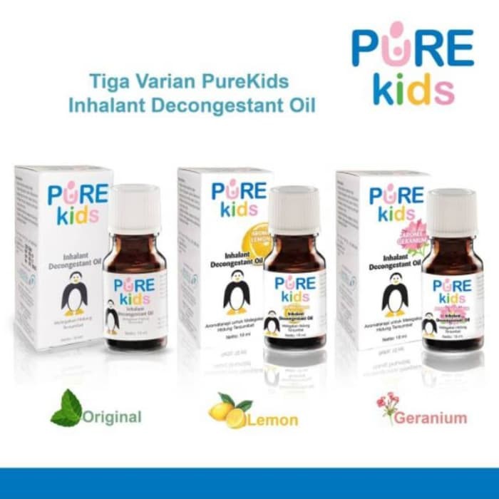 Jual Pure Kids Pure Baby Inhalant Decongestant Oil Untuk Hidung ...