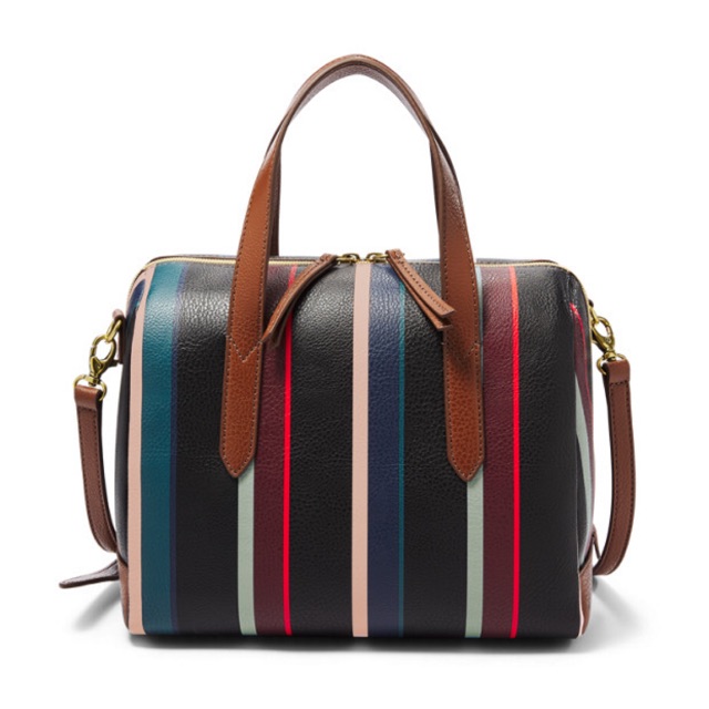 Fossil sydney satchel store stripe