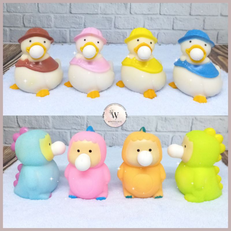 Jual Squeeze Toys Blow Bubble / Mainan Pencet Small Animal Spit Bubbles