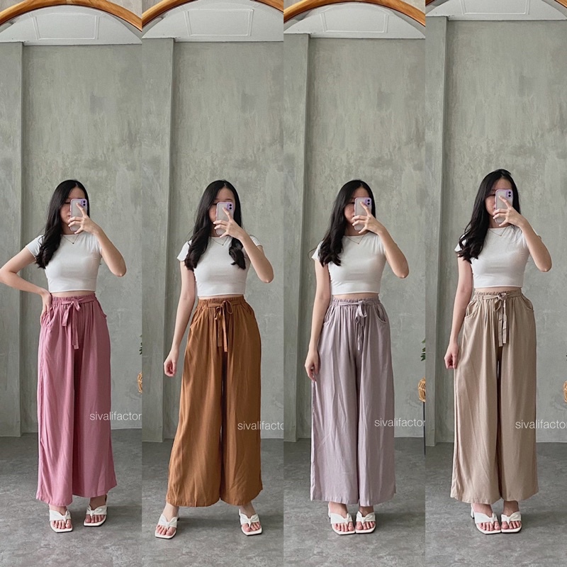 Jual IL - NEW ARIVAL-Loose Cullote Pants| Celana Kulot Wanita Loose ...