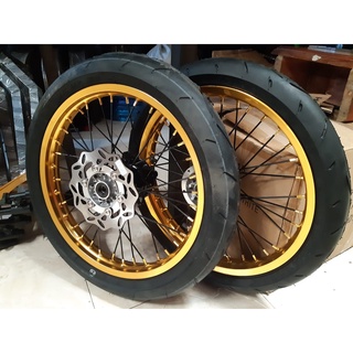 Jual Wheelset Velgset Velg Set Supermoto Crf Klx Semi Cacing Tinggal Pasang Shopee Indonesia