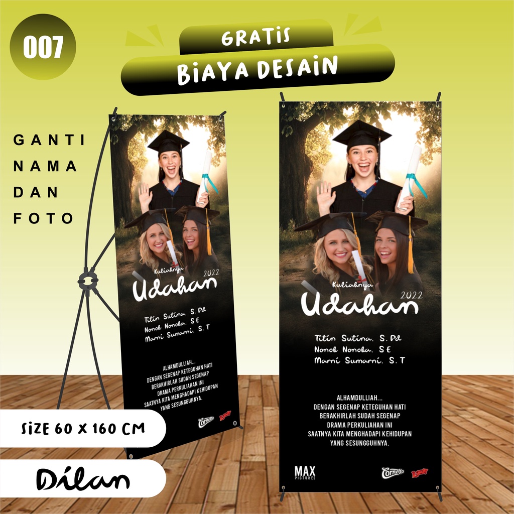 Jual Paket X Banner Wisuda Tema Film Dilan | Shopee Indonesia