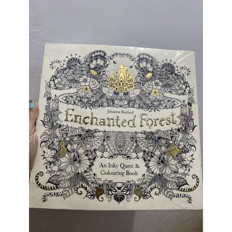 Jual Colouring Book Enchanted Forest By Johanna Basford Buku mewarnai