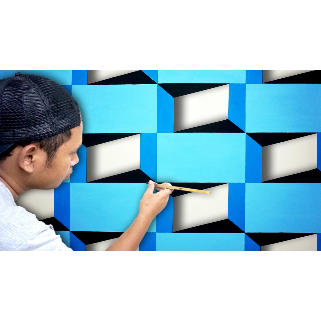 Jual Pola Mal Cat Dinding 3D / Mal Dekorasi DInding 3 Dimensi / Cetakan
