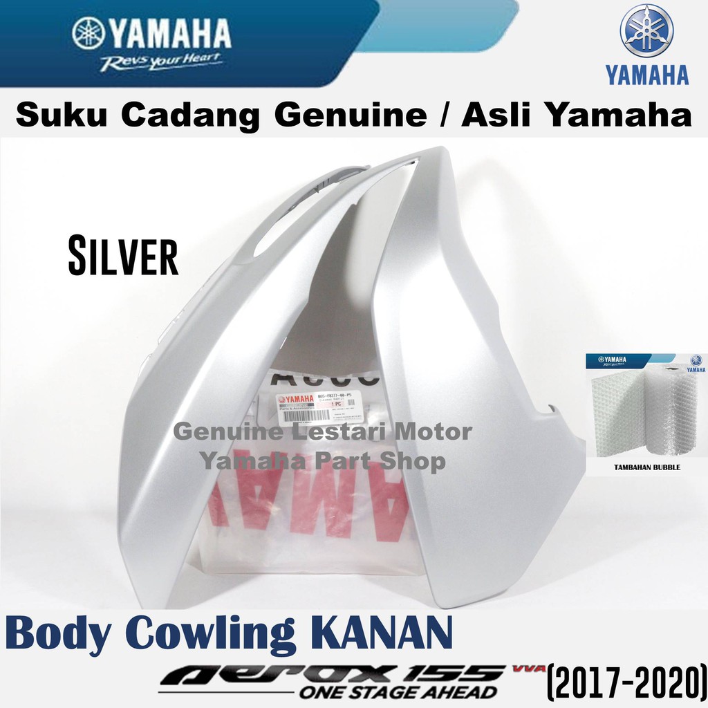 Jual Cover Lampu Depan Body Cowling Motor Aerox 155 Silver Kanan Asli Yamaha Shopee Indonesia