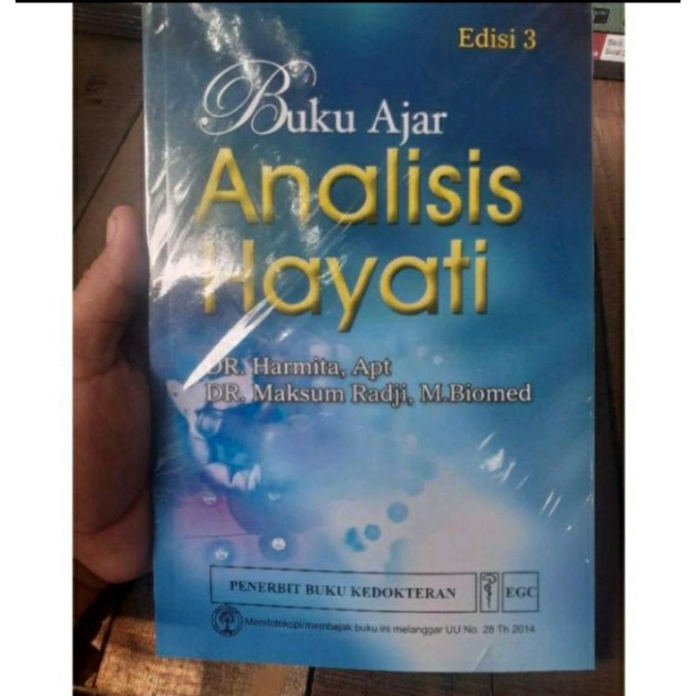 Jual Buku Ajar Analisis Hayati Edisi 3. | Shopee Indonesia