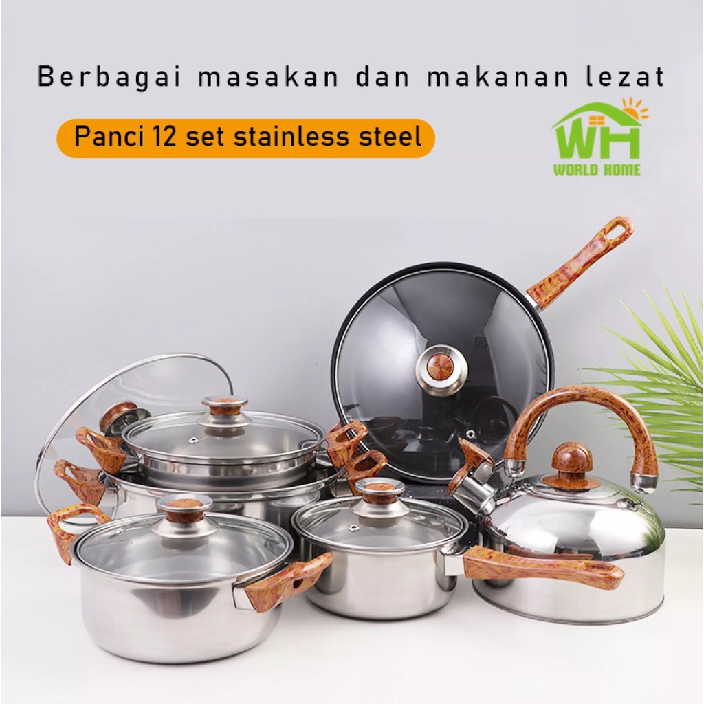 Jual Promo Cod Termurah Panci Set Pcs Panci Set Serbaguna Panci Set Stainless Steel Tg