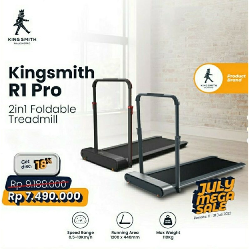 Jual Kingsmith Walkingpad R1 Pro Foldable Treadmill | Shopee Indonesia