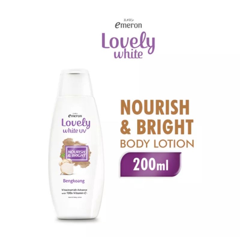 Jual EMERON Lovely Body Lotion Silky White 200 ML Shopee Indonesia