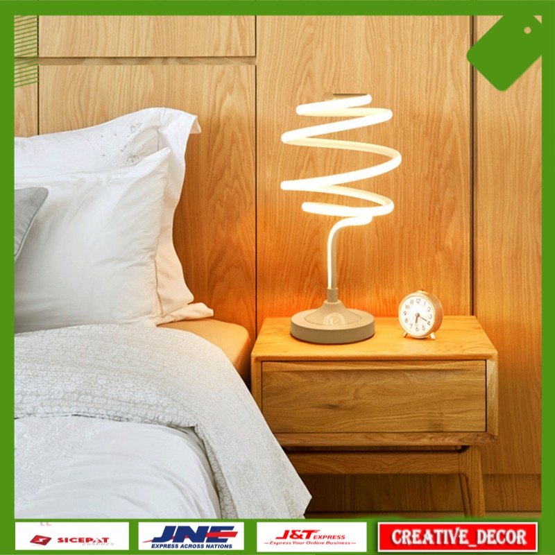 Jual Lampu Meja Dekorasi Nordic Table Lamp LED Desk Lamp Iron Aluminum ...