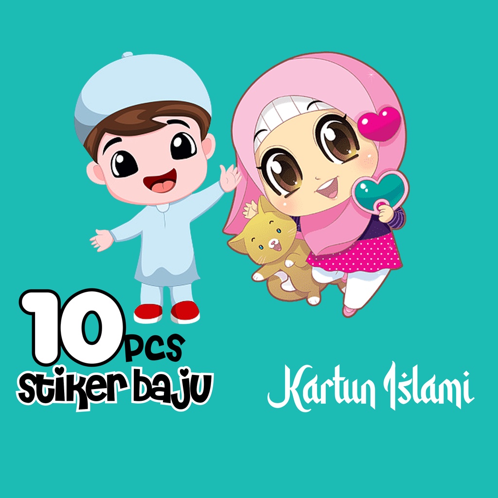 Jual Stiker Nama Baju Anak Kartun Islami | Shopee Indonesia