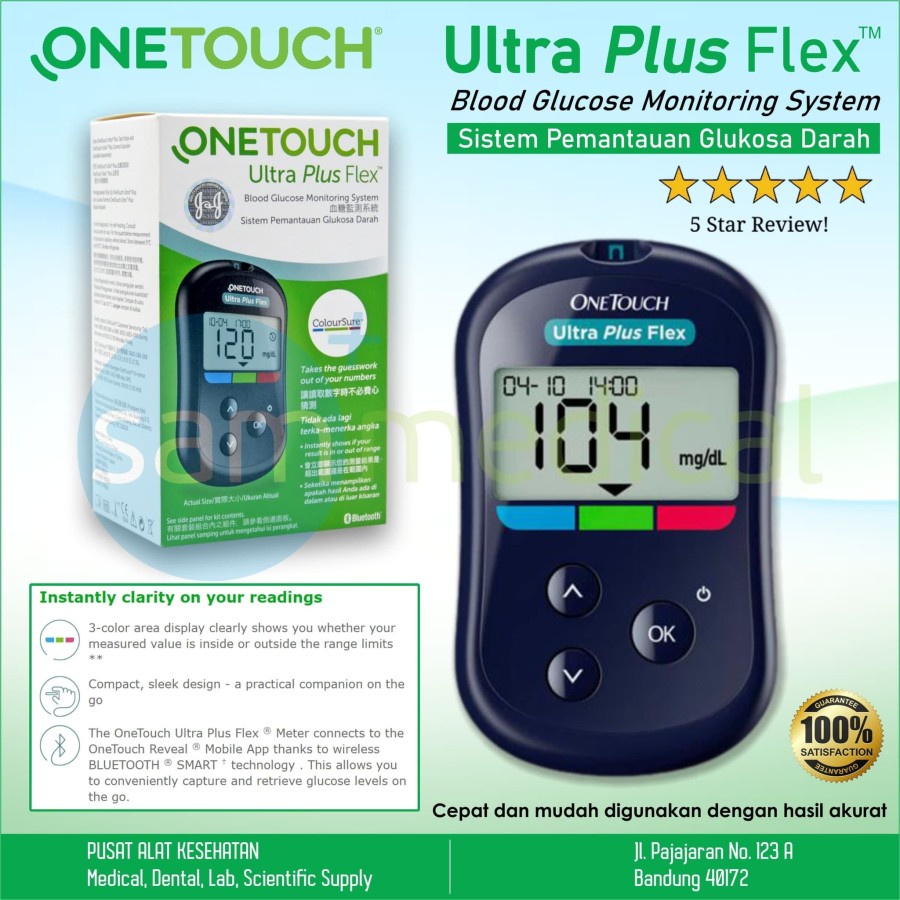 Jual One Touch Ultra Plus Flex Meter Alat Cek Gula Darah Meter