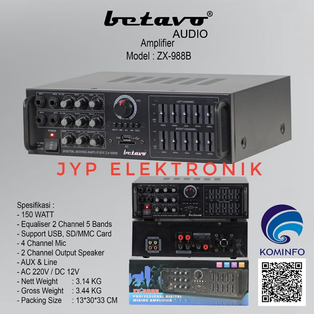 Karaoke Amplifier  Produk Betavo Audio