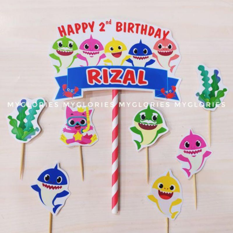 Jual [ CUSTOM NAMA & UMUR ] PART 1 Paket Hiasan Kue Karakter Custom ...