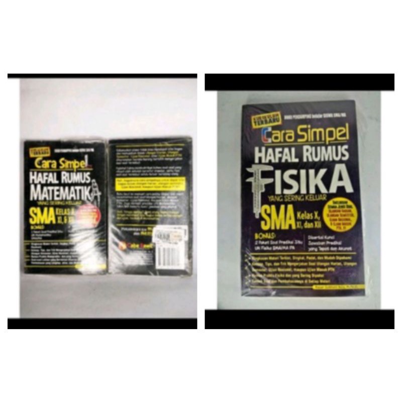 Jual Cara Simpel Hafalan Rumus Fisika, Matematika SMA Kelas X, XI ...