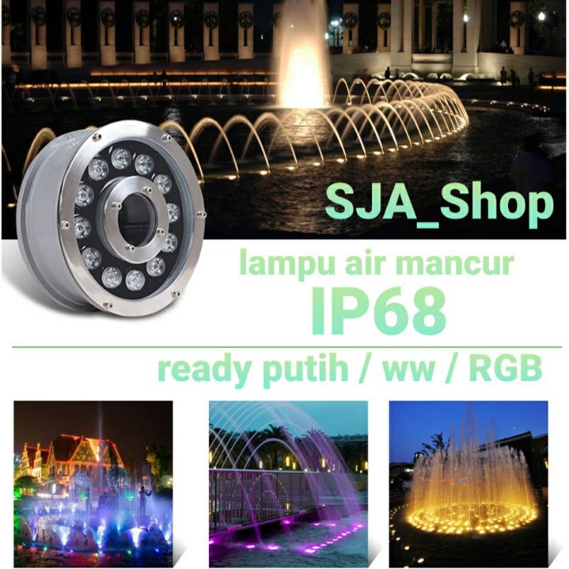 Jual LAMPU AIR MANCUR 12 WATT LED / LAMPU KOLAM LED | Shopee Indonesia