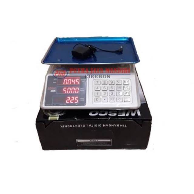 Jual Timbangan Duduk Digital 30kg Wesco TD30e | Shopee Indonesia