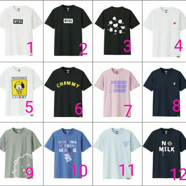 harga uniqlo x bt21