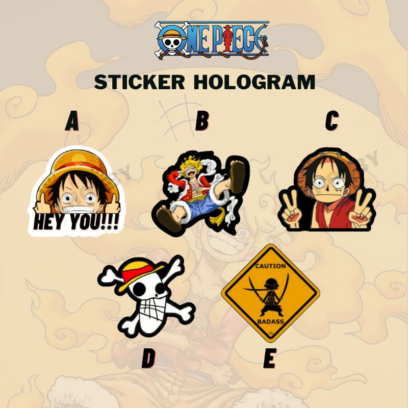 Jual STICKER ONE PIECE STICKER HOLOGRAM STIKER ONE PIECE HOLOGRAM ...