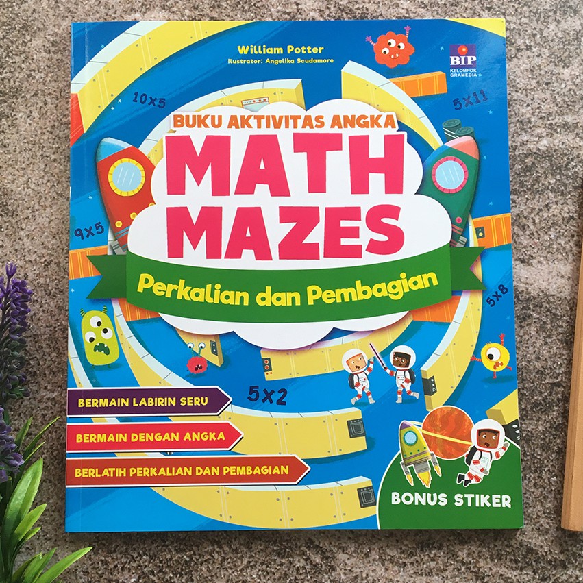 Jual Buku Aktivitas Angka Math Maze Perkalian dan Pembagian - Buku Anak ...