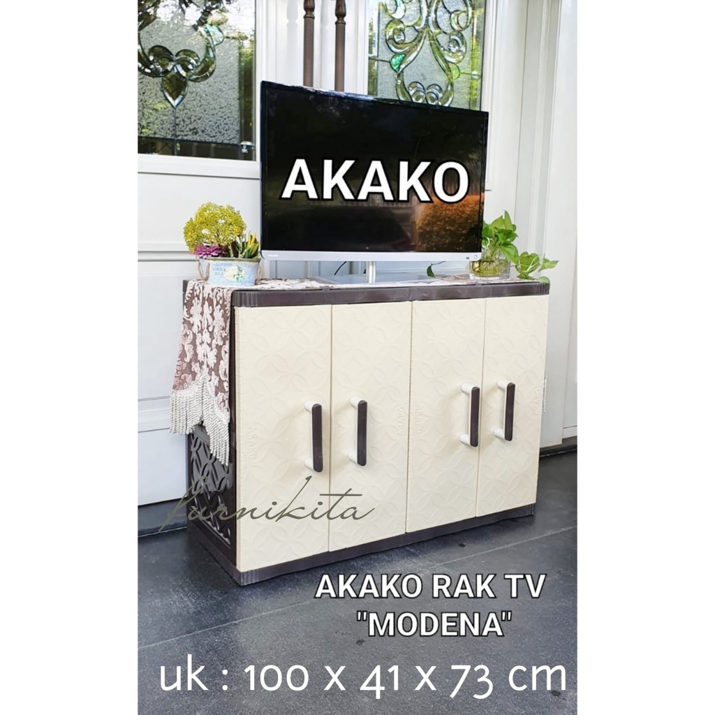 Jual RAK TV AKAKO MODENA / LEMARI PLASTIK MEJA TV PLASTIK MEJA TV ...