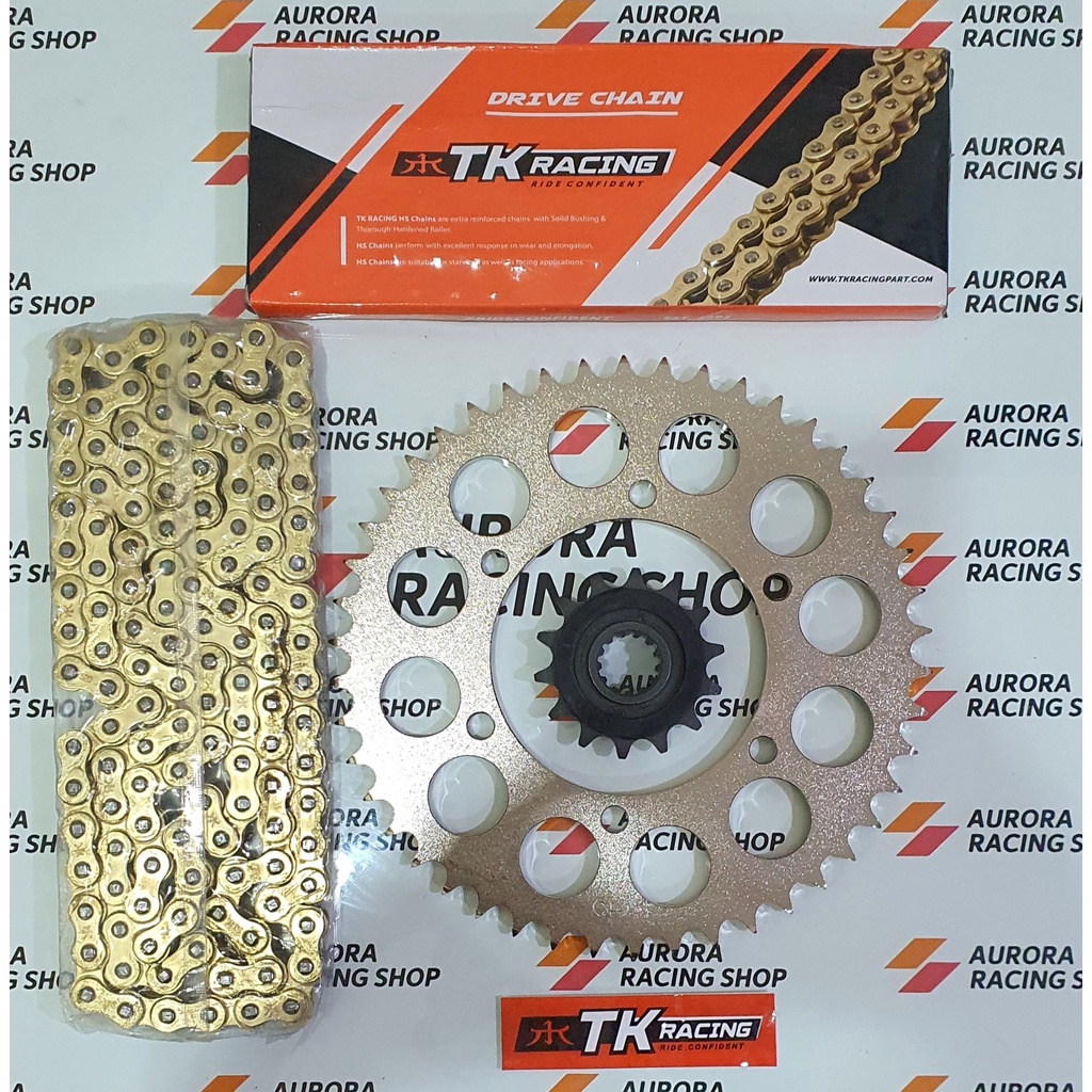 Jual GEAR SET TK YAMAHA R25 / MT25 & RANTAI TK 520 HS GOLD | Shopee ...