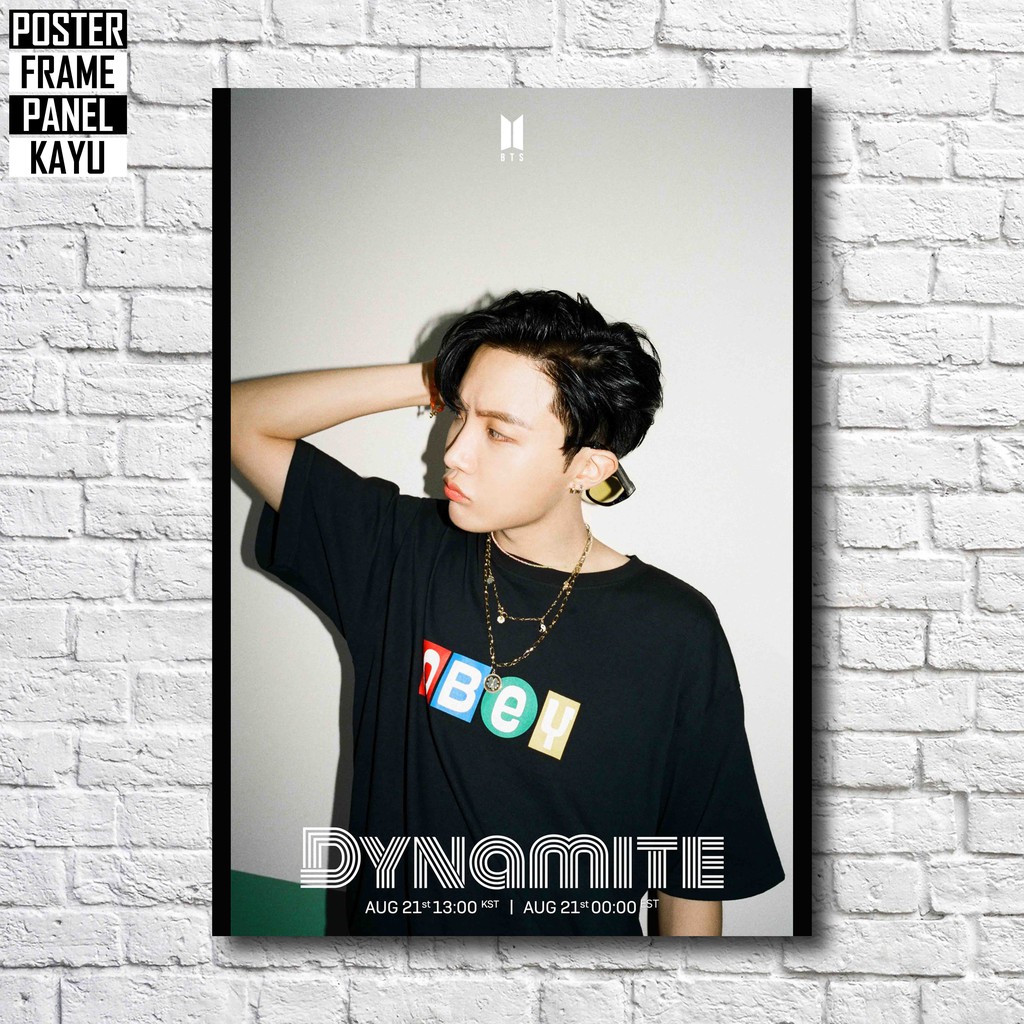 Jual Poster BTS J Hope DYNAMITE Frame Kayu Solid A4 JHP076 | Shopee ...