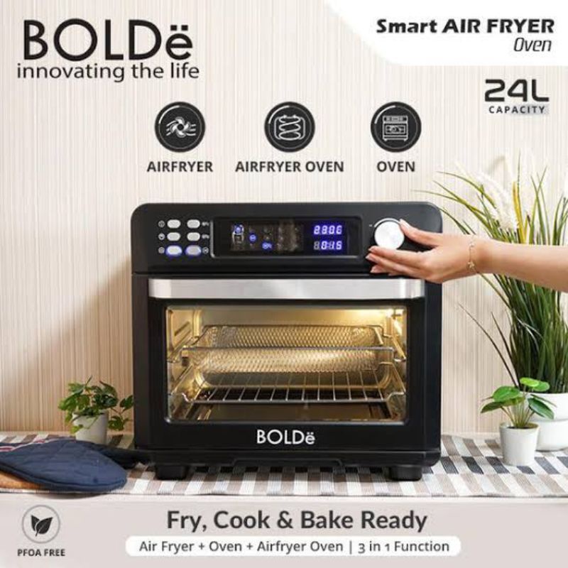 Jual Smart Air Fryer Oven 3 In 1 Digital Original Bolde | Shopee Indonesia