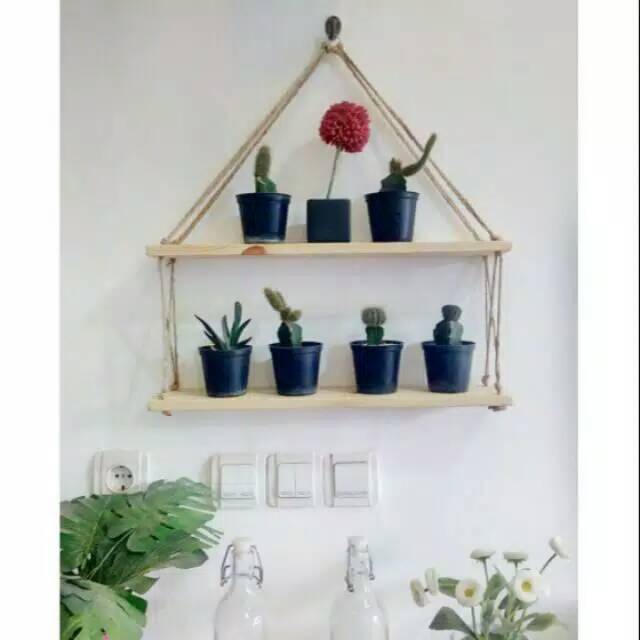 Jual Display Rak Dinding Kayu Pinus | Shopee Indonesia