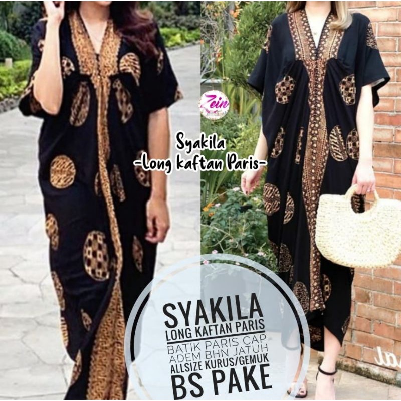 Jual Kaftan Longdress Batik Premium Shopee Indonesia