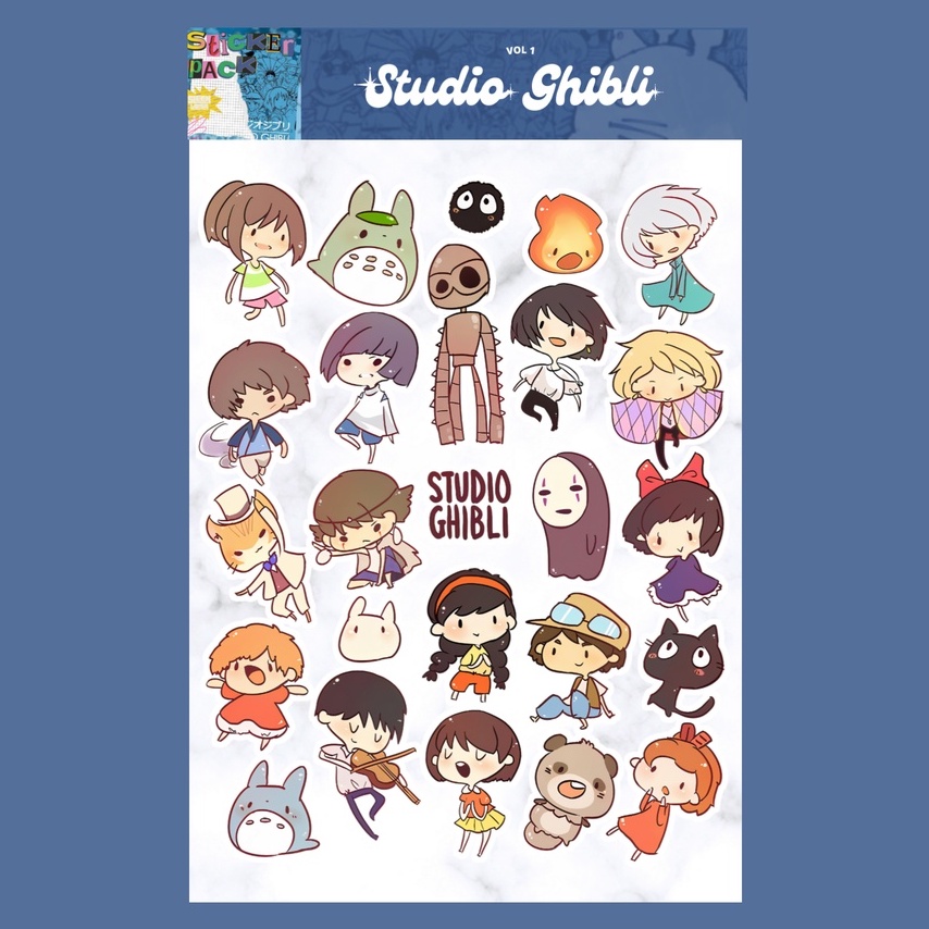 Jual Studio Ghibli vol 1 Sticker Sheet | Shopee Indonesia