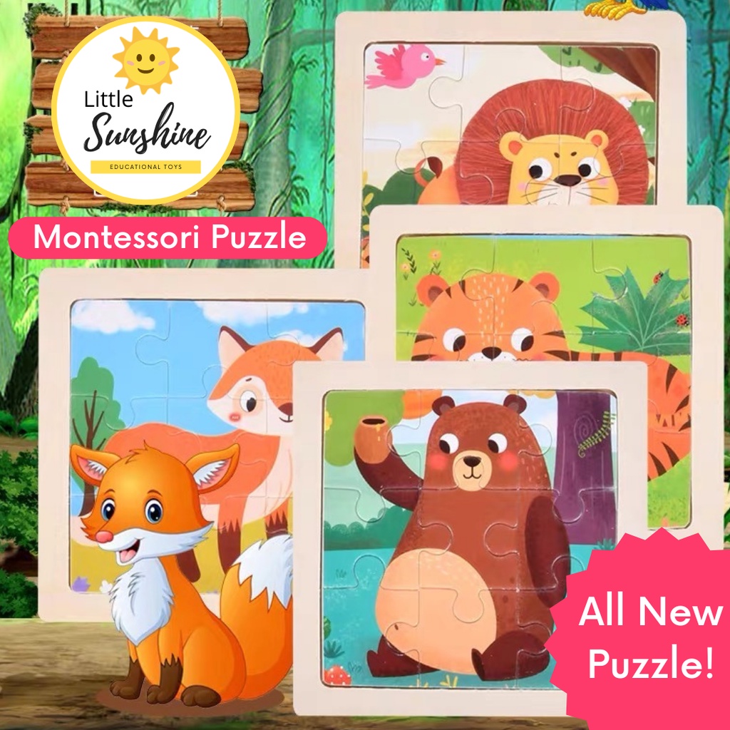 Jual Mainan Edukasi Anak Montessori Mini Puzzle Unik Interaktif Halus