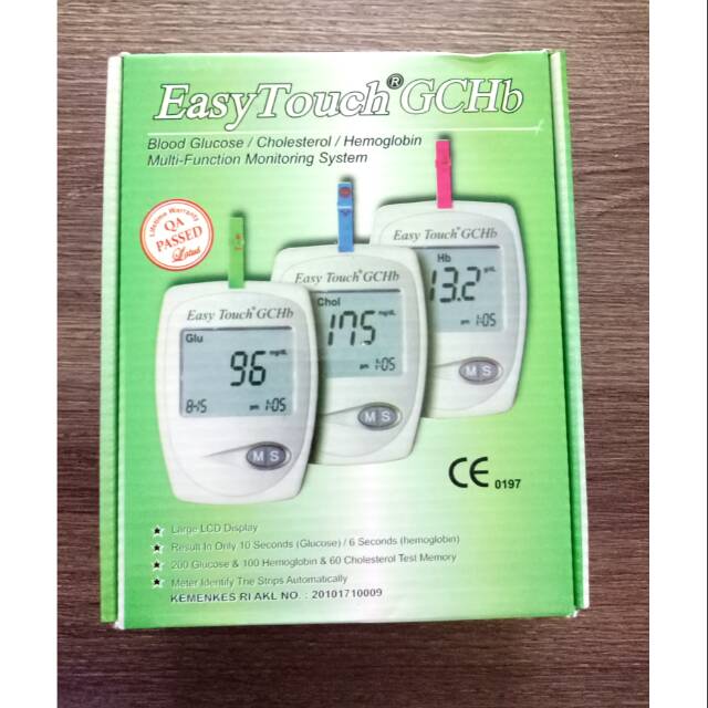 Jual Alat Easy Touch GCHB / Easy Touch Glukosa Cholesterol Hemoglobin ...