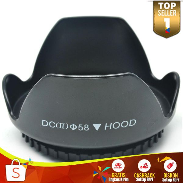 Jual Lens Hood for Cameras 58mm Meningkatkan Kualitas Gambar Tudung ...