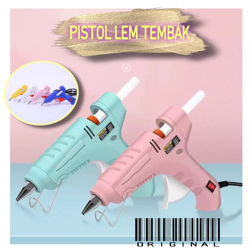 Jual Berkat Pistol Lem Tembak Hot Melt Glue Gun Mini On Off Watt