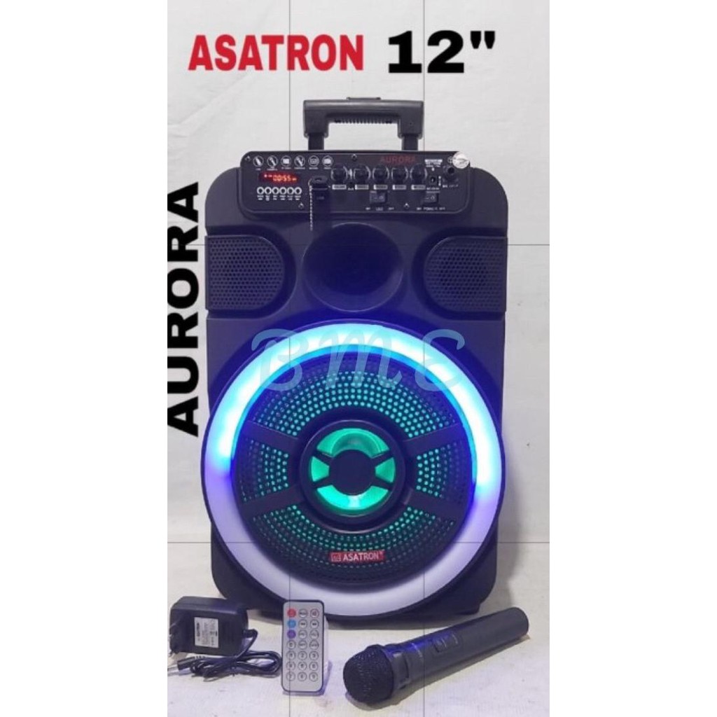 Jual Speaker Aktif Bluetooth Karaoke Portable Asatron 12Inch Asatron ...