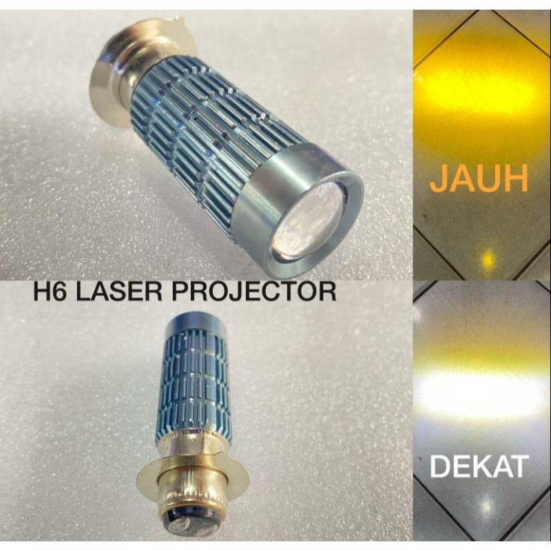 Jual Lampu Depan Led Utama H Laser Hi Loo Jau Dekat Warna Putih