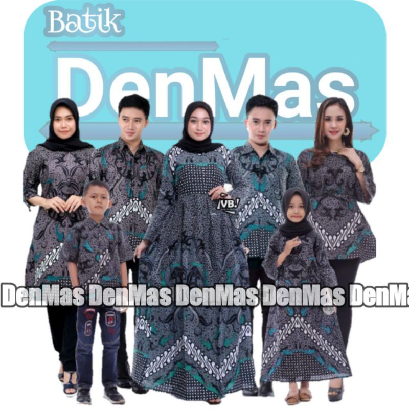 Jual BATIK COUPLE KELUARGA sania ruffle ori ndoro jowi Dimensi Abub ...