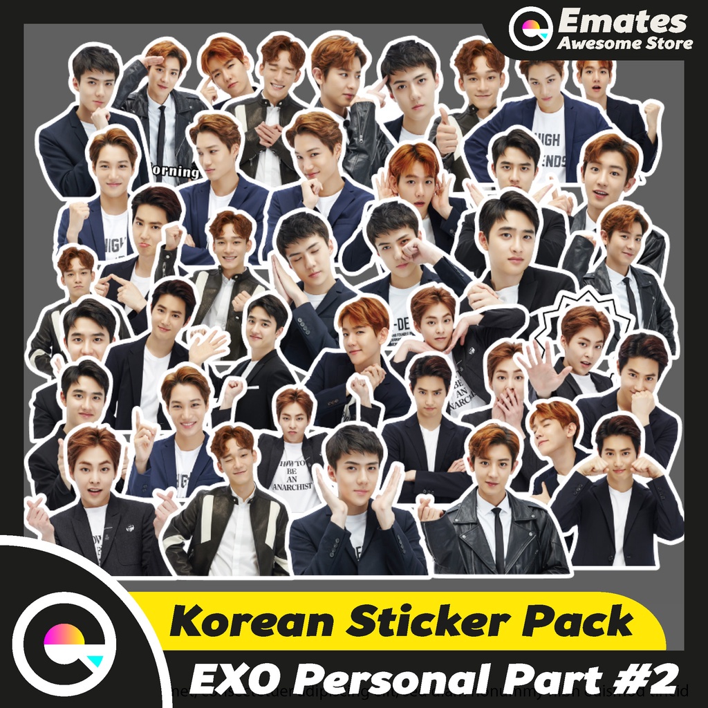 Jual [48 pcs] Stiker EXO Personal #2 Sticker Korea Kpop BTS NCT ...