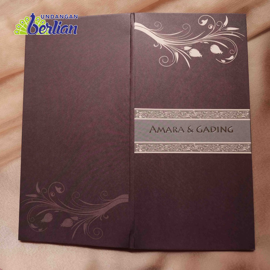 Jual Undangan Pernikahan / Blangko Undangan H 024 Hard Cover Embos ...